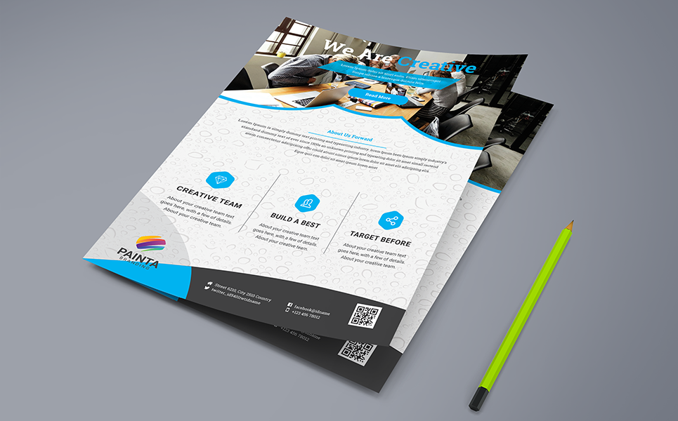 Download Фирменный стиль "We Are Creative Flyer PSD - Corporate Identity Template" / We Are Creative Flyer PSD - Corporate Identity Template - Фирменный стиль на тему графика ad agency builder bundle business clean coaching company concept consulting corporate creative design digital flyer flyers marketing modern multipurpose office