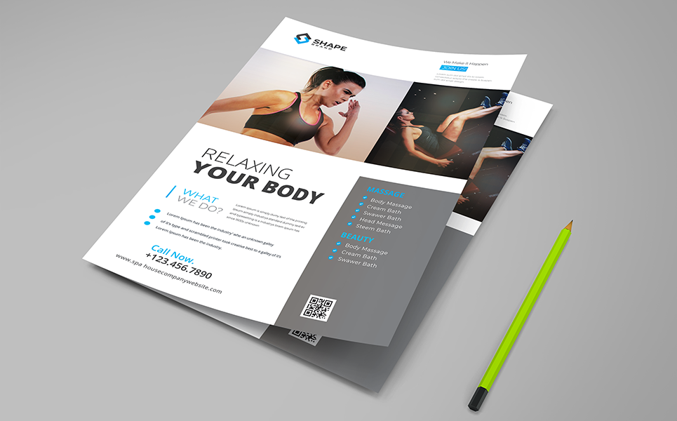 Download Фирменный стиль "Relaxing Your Body Flyer - Corporate Identity Template" / Relaxing Your Body Flyer - Corporate Identity Template - Фирменный стиль на тему графика ad agency builder bundle business clean coaching company concept consulting corporate creative design digital flyer flyers marketing modern multipurpose office