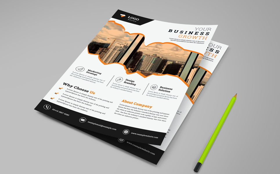 Download Фирменный стиль "Your Business Flyer - Corporate Identity Template" / Your Business Flyer - Corporate Identity Template - Фирменный стиль на тему графика ad agency builder bundle business clean coaching company concept consulting corporate creative design digital flyer flyers marketing modern multipurpose office