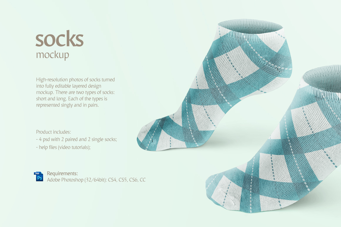 Socks product mockup