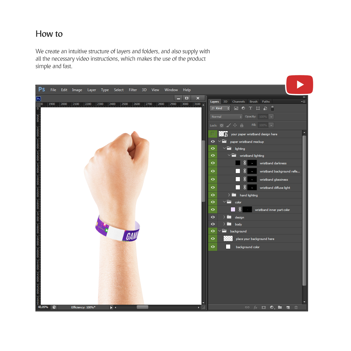 Download Мокап для продукта "Tyvek Wristband product mockup" / Tyvek Wristband product mockup - Мокап для продукта на тему графика psd download wristband tyvek circlet bracelet bangle paper armlet mockup wristlet event ticket pass id securband patient concert club hospital
