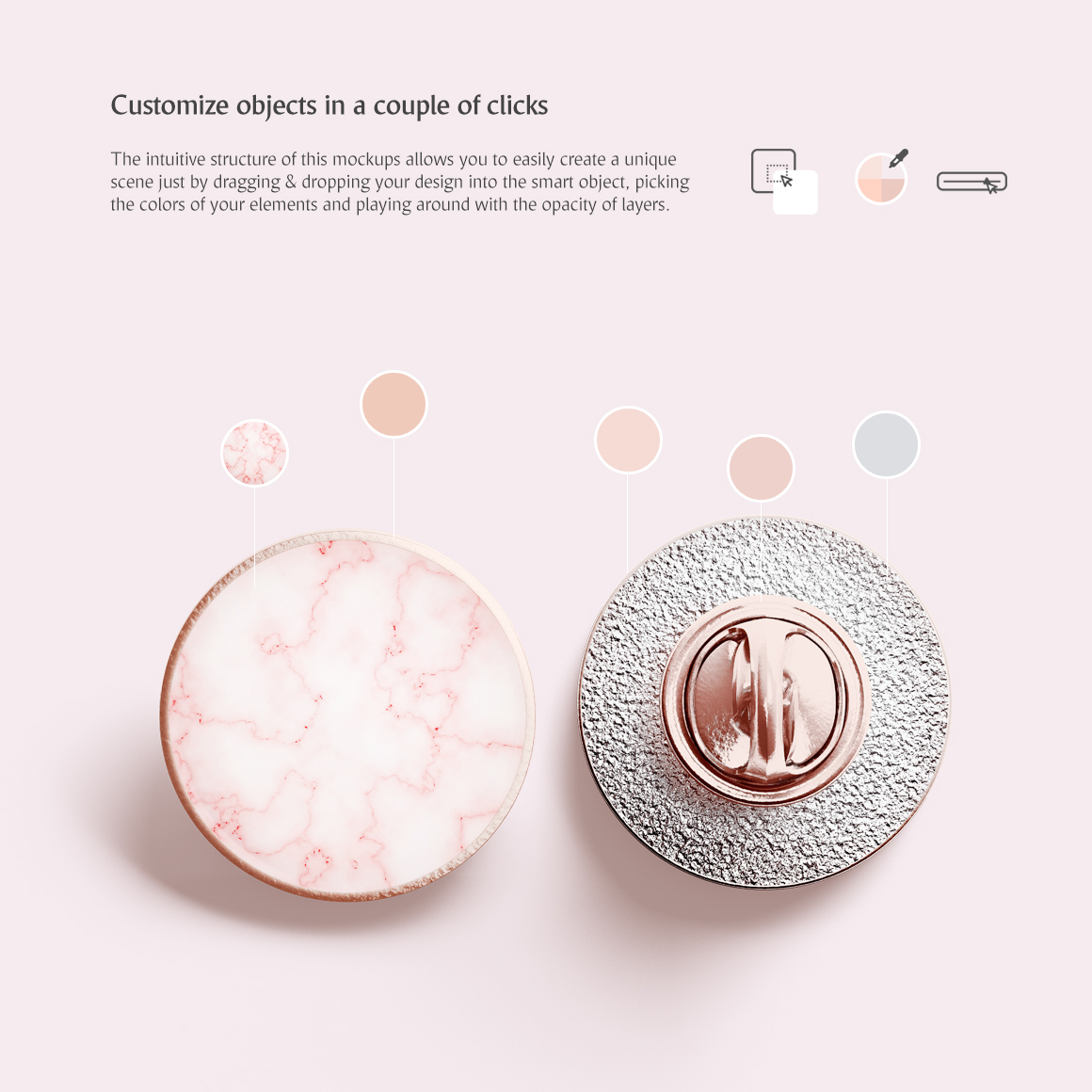 Download Мокап для продукта "Round Enamel Pin Set product mockup" / Round Enamel Pin Set product mockup - Мокап для продукта на тему графика enamel pin button brooches badge mockup emblem round label brooch ensignundefined embossing sign cufflink psd download emboss campaigning circle mokcup