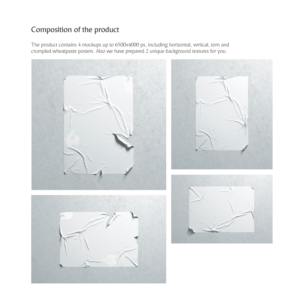 Download Мокап для продукта "Torn Wheatpaste Poster product mockup" / Torn Wheatpaste Poster product mockup - Мокап для продукта на тему графика poster wheatpaste mockup psd download paper propaganda signage billboard crumpled affiche placard canvas adhesive a3 theater movie torn old mokcup