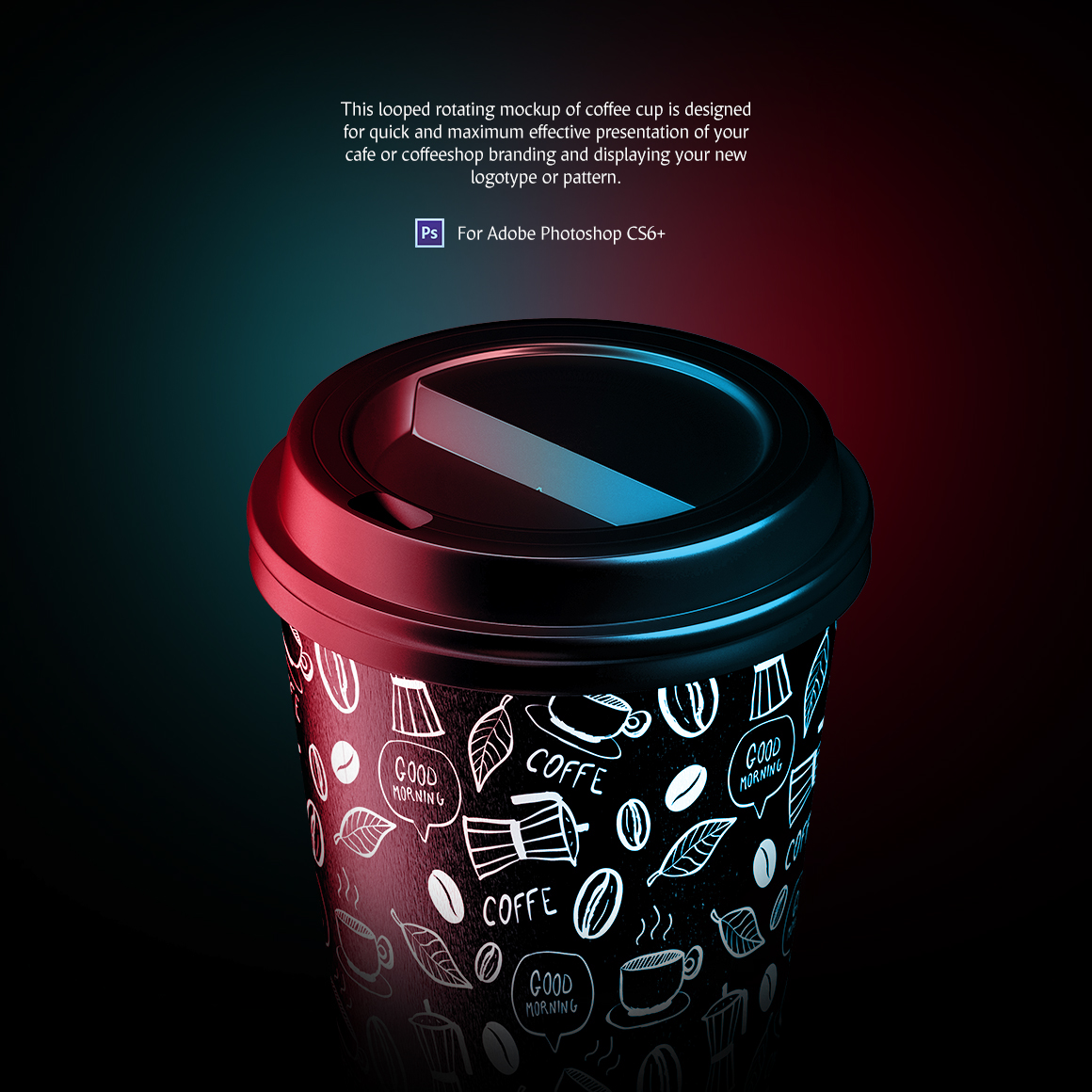 Download Мокап для продукта "Coffee Cup Animated product mockup" / Coffee Cup Animated product mockup - Мокап для продукта на тему графика animated animation barista beverage cafe caffeine cap cappuccino cardboard closed cofe cofee coffe coffee coffeeshop cup cupmockup mockup disposable mokcup