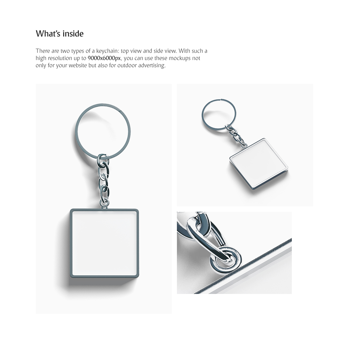 Download Мокап для продукта "Square Keychain product mockup" / Square Keychain product mockup - Мокап для продукта на тему графика mockup psd download keychain square keyring breloque key chain label branding car trinket holder door souvenir logotype home charm mokcup
