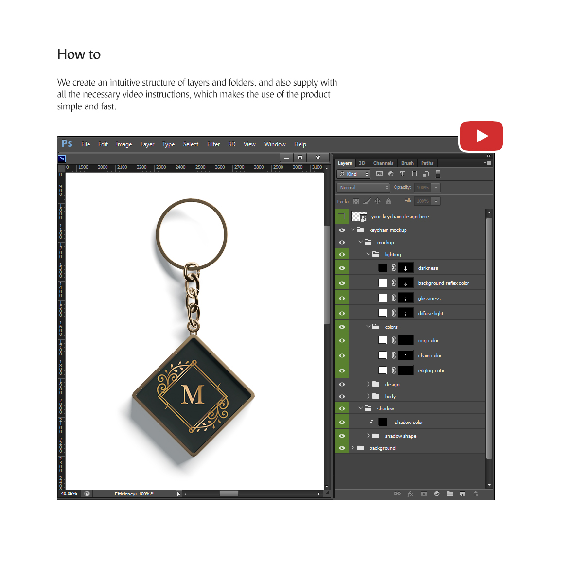 Download Мокап для продукта "Keychain product mockup" / Keychain product mockup - Мокап для продукта на тему графика psd mockup download keychain key chain ring keyring breloque label branding car trinket holder door souvenir home advertising company symbol