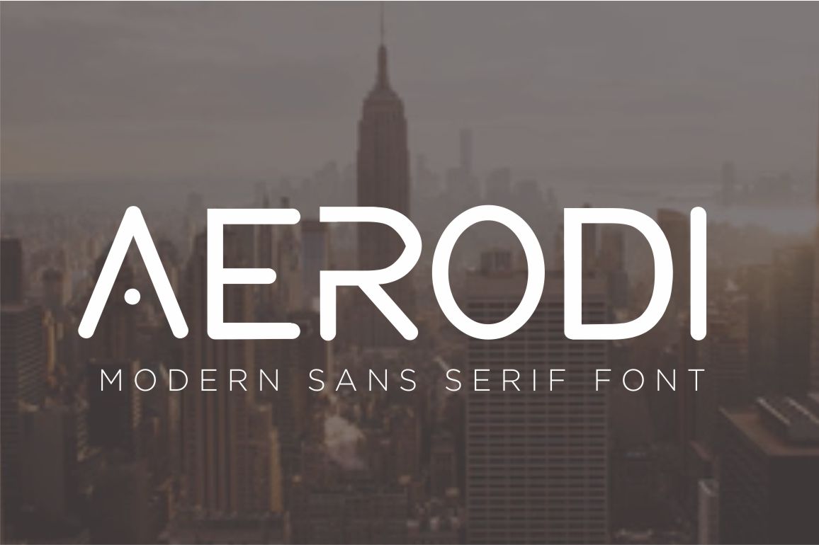 Aerodi Modern Sans Serif Font