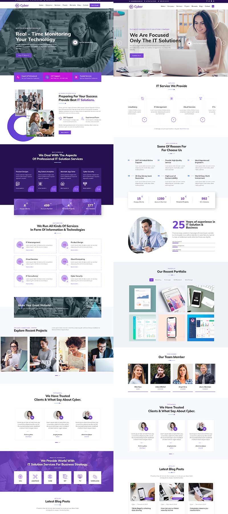 Cyber - IT Solutions & IT Startup WordPress Theme