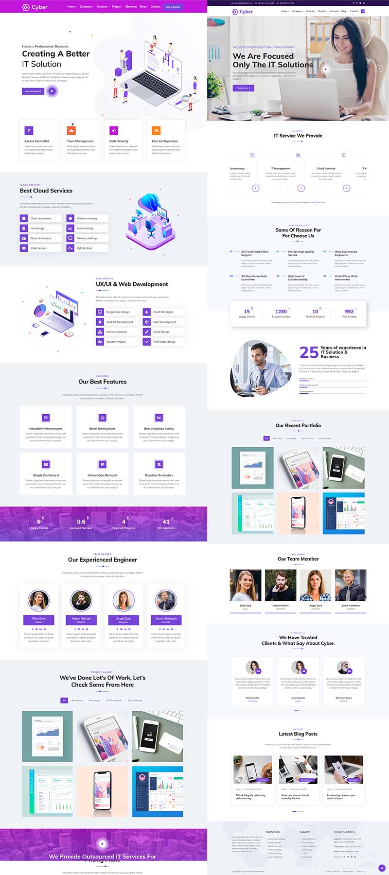 Cyber - IT Solutions & IT Startup WordPress Theme
