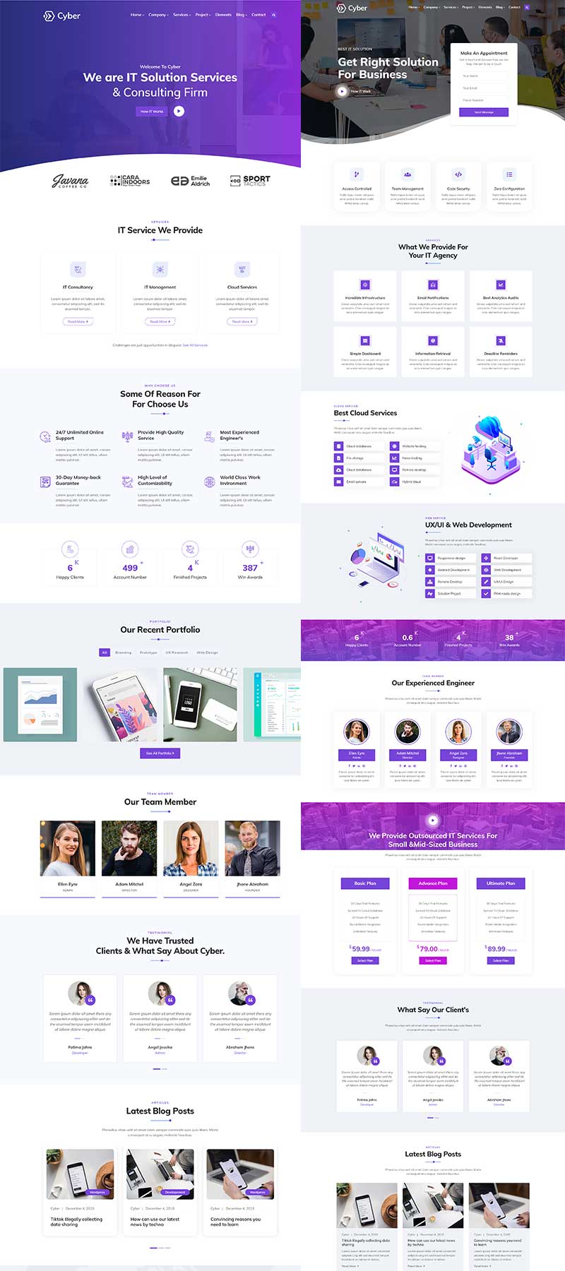 Cyber - IT Solutions & IT Startup WordPress Theme