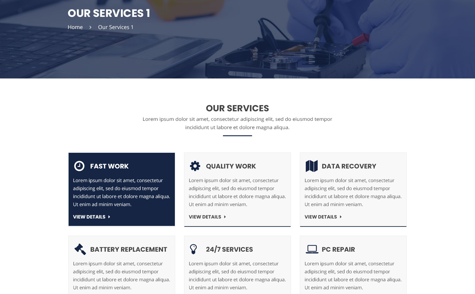 Computer Care | Mobile and Computer Repair PSD Template