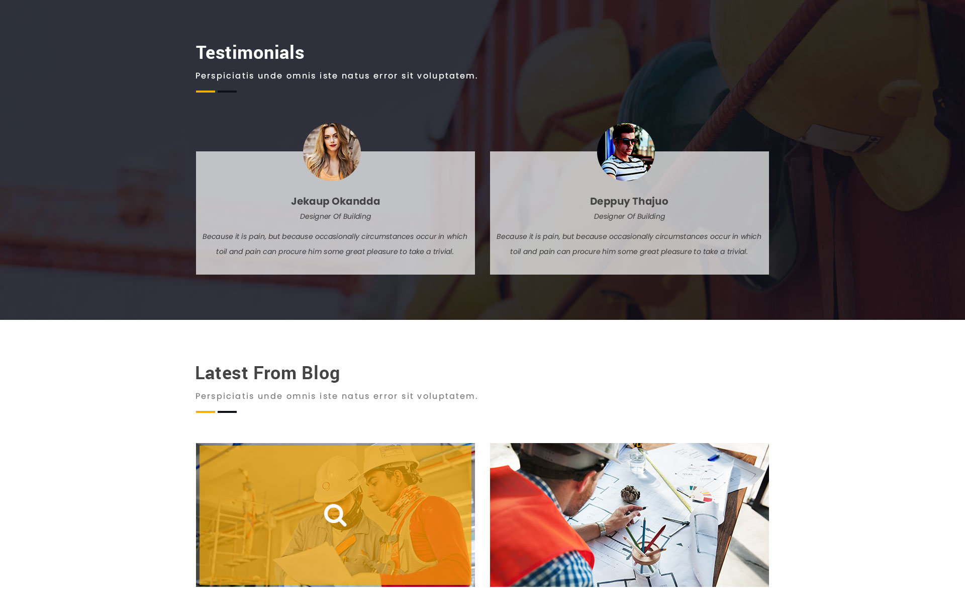 Construct | Construction PSD Template