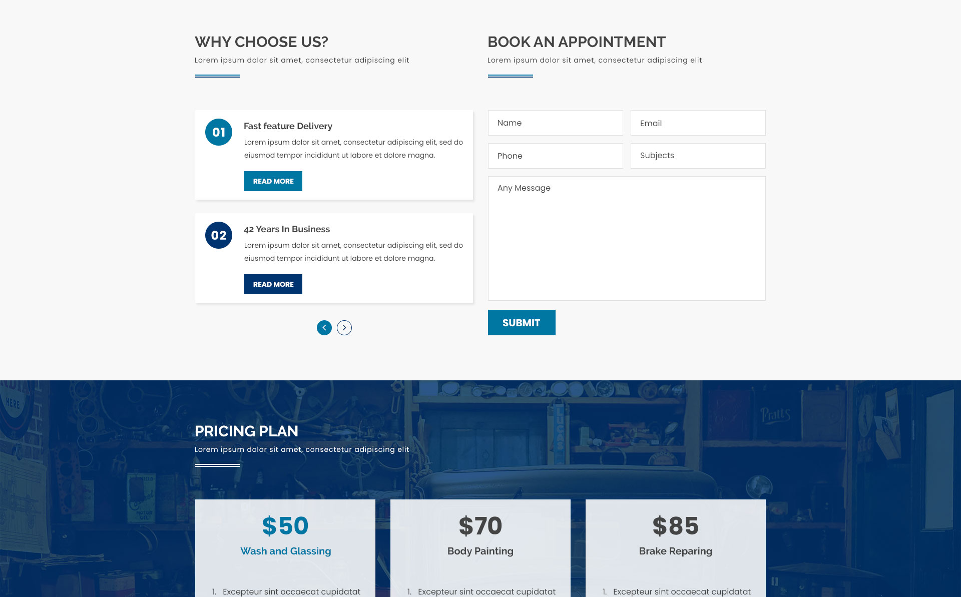 Car Repair | Maintenance PSD Template