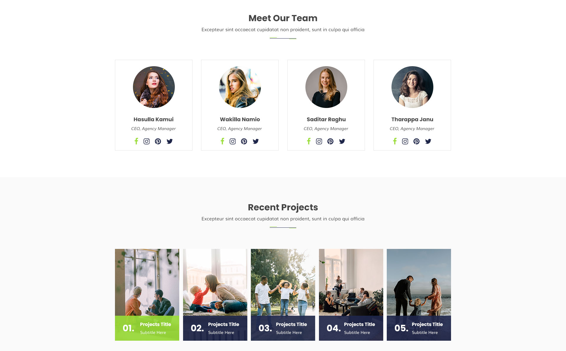 Insurance PSD Template