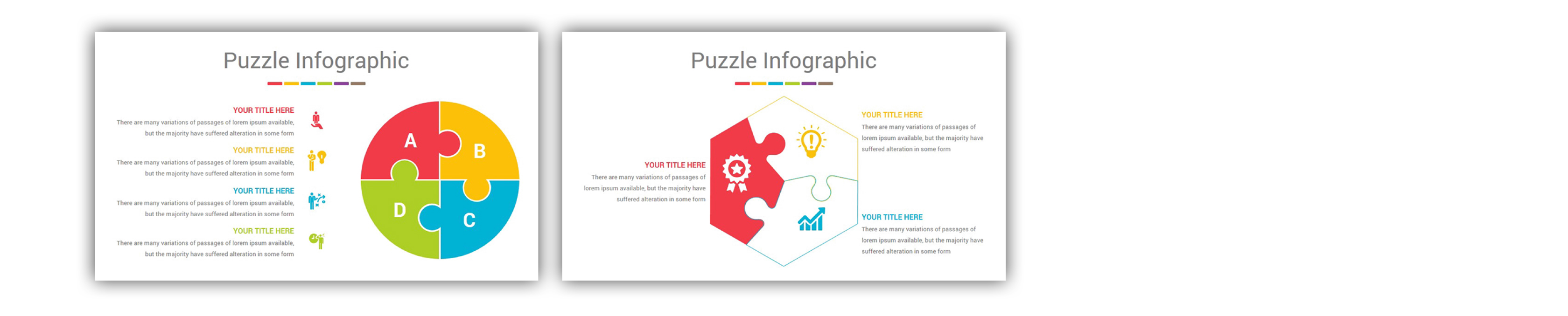 Puzzle Infographics PowerPoint Template
