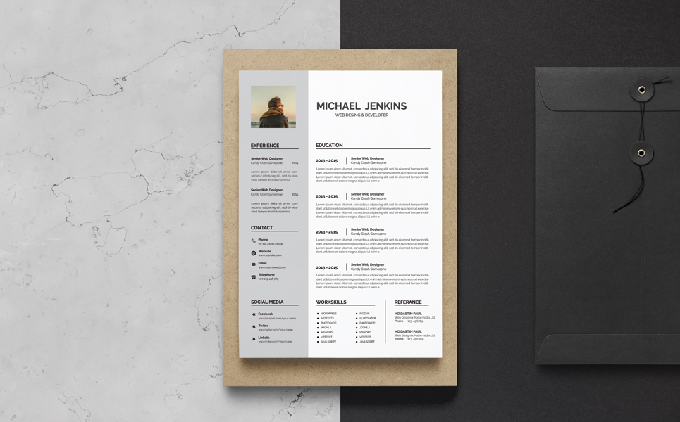 Download Резюме "JEAKINS WORD RESUME Resume Template" / JEAKINS WORD RESUME Resume Template - Резюме на тему графика a4 cleanresume cvclean cvdoc cvelegant cvtemplate elegant elegantresume indesign infographic modern modernresume professional professionalresume resumeclean resumecreative resumecv resumedesi