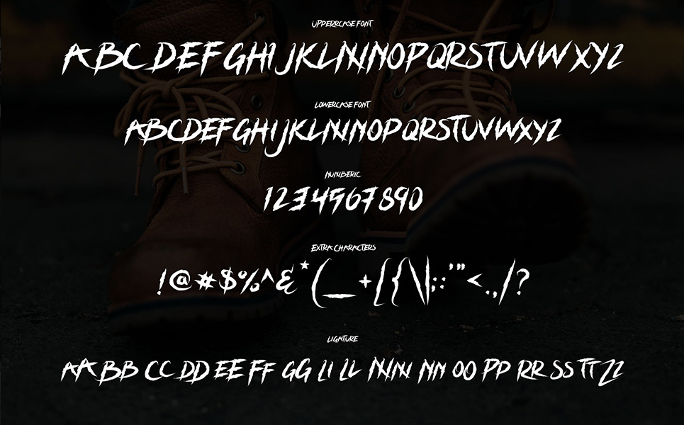 Download Шрифт "Grizzly Attack Font" / Grizzly Attack Font - Шрифт на тему графика brush poster book cover headline header urban street cool script handdrawn logo apparel vintage rough font awesome alternative dark energy