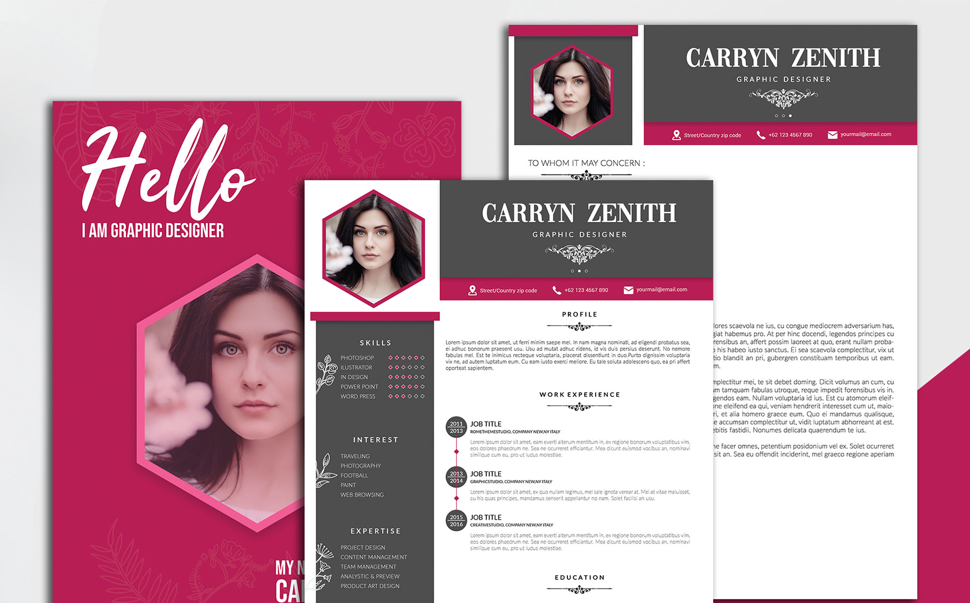 Download Резюме "Carryn Zenith - Resume Template" / Carryn Zenith - Resume Template - Резюме на тему графика creative curriculum cv freelance freelancer hire illustrator job minimalist modern personal photoshop portfolio resume simple rometheme