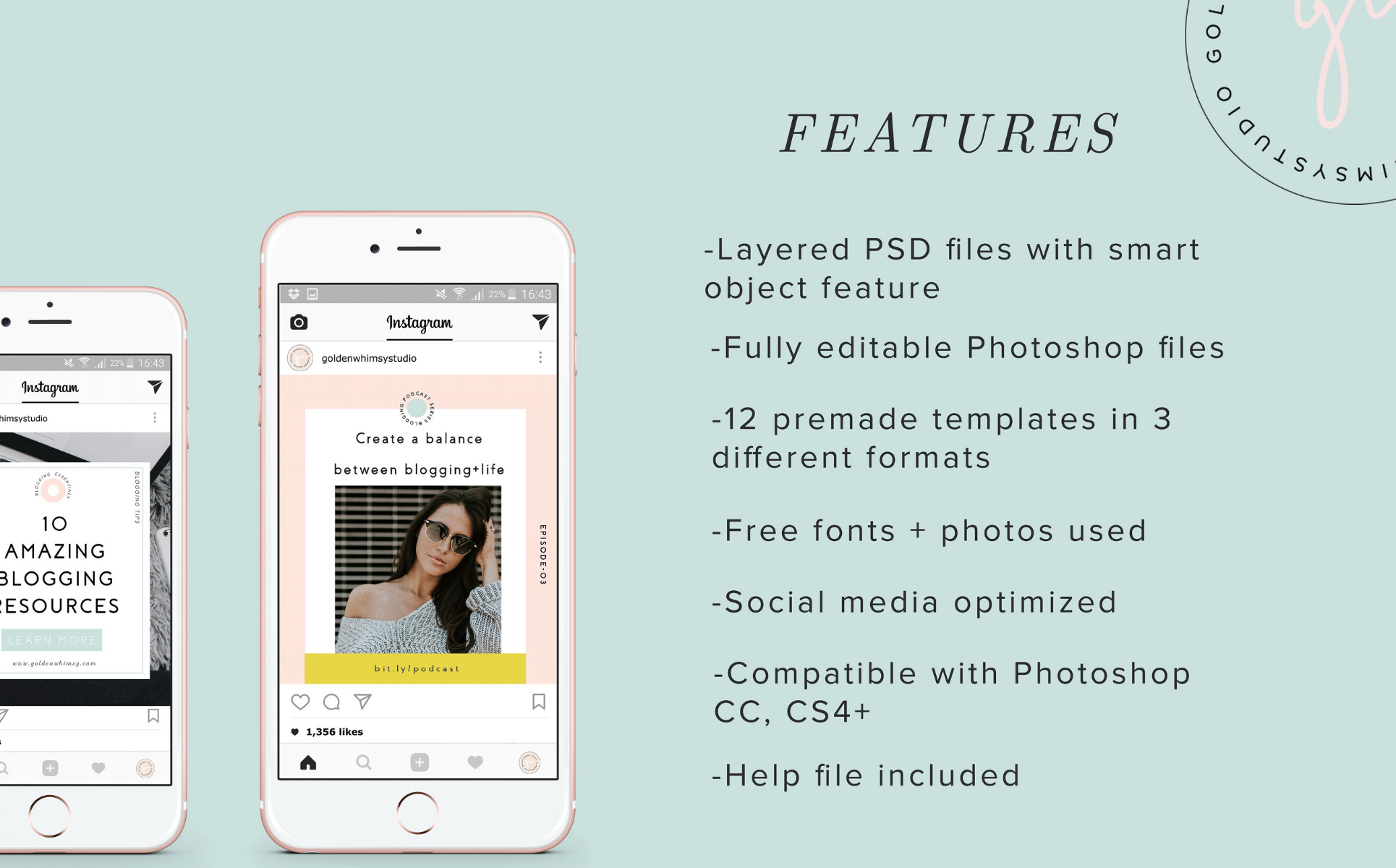 Download Шаблон для соцсетей "CANVA Infopreneur Kit Social Media Template" / CANVA Infopreneur Kit Social Media Template - Шаблон для соцсетей на тему графика canva canvatemplates infopreneur socialmedia instagram pinterest facebook twitter blog website graphic kit bundle