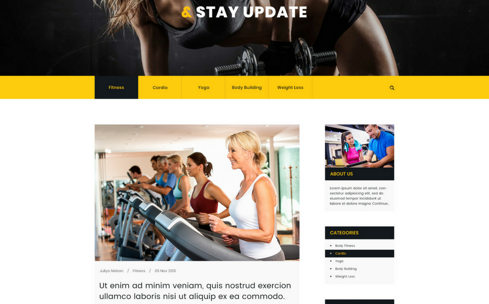 Download PSD шаблон "Body & Soul - Gym & Fitness PSD Template" / Body & Soul - Gym & Fitness PSD Template - PSD шаблон на тему фитнес sports clubs health gyms fitness centers personal trainers psd website template yoga
