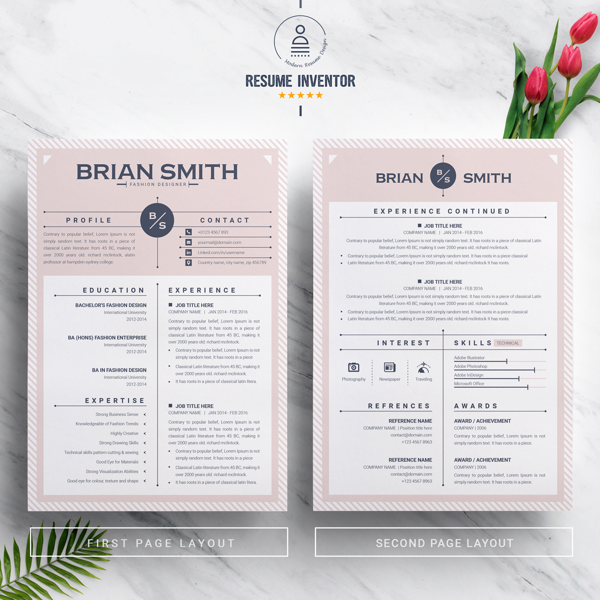 Download Резюме "Brian Smith Resume Template" / Brian Smith Resume Template - Резюме на тему графика resume template mac page 3 best clean cover letter creative curriculum vitae cv free modern design microsoft word pages photoshop