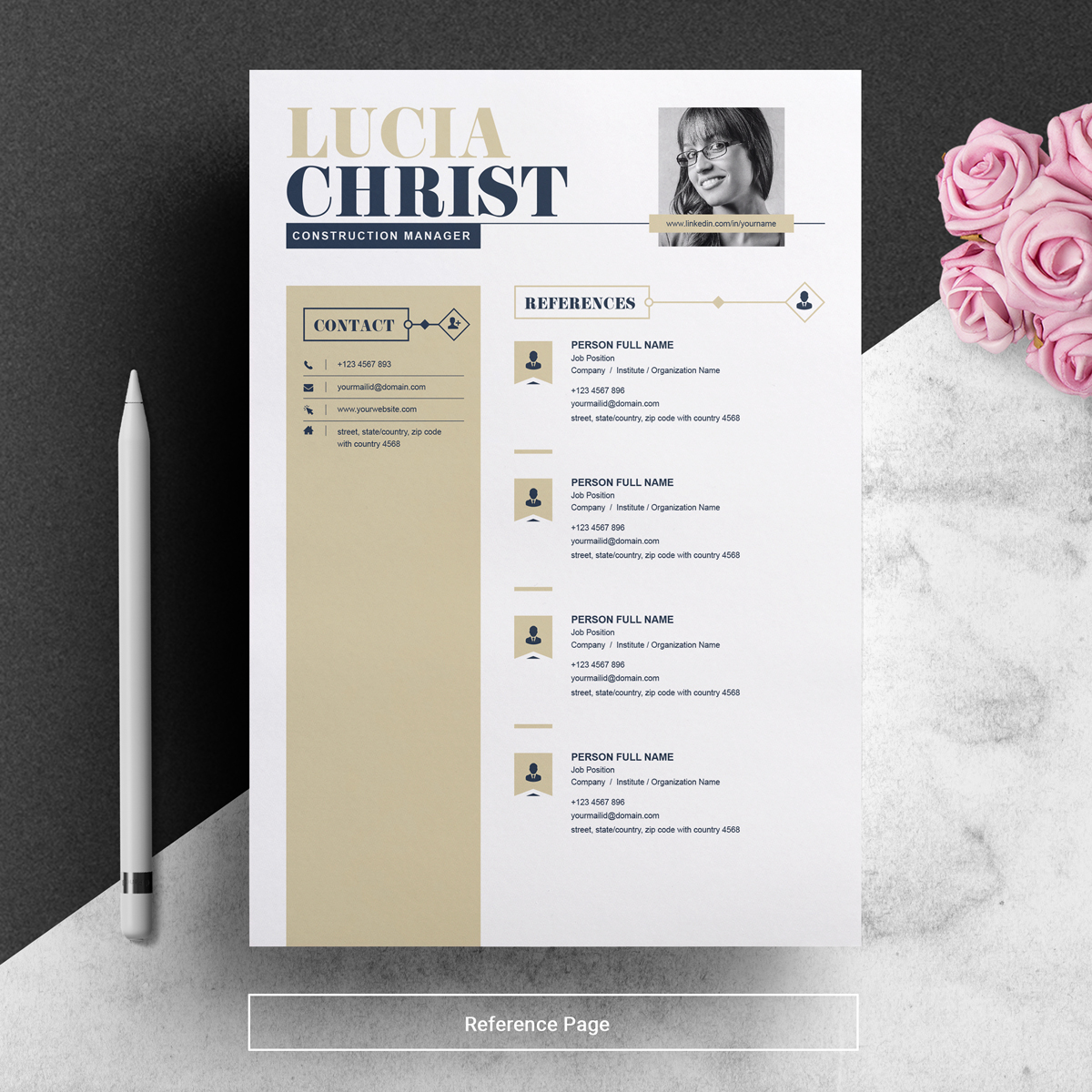 Download Резюме "Lucia Resume Template" / Lucia Resume Template - Резюме на тему графика resume template mac page 3 best clean cover letter creative curriculum vitae cv free modern design microsoft word pages photoshop