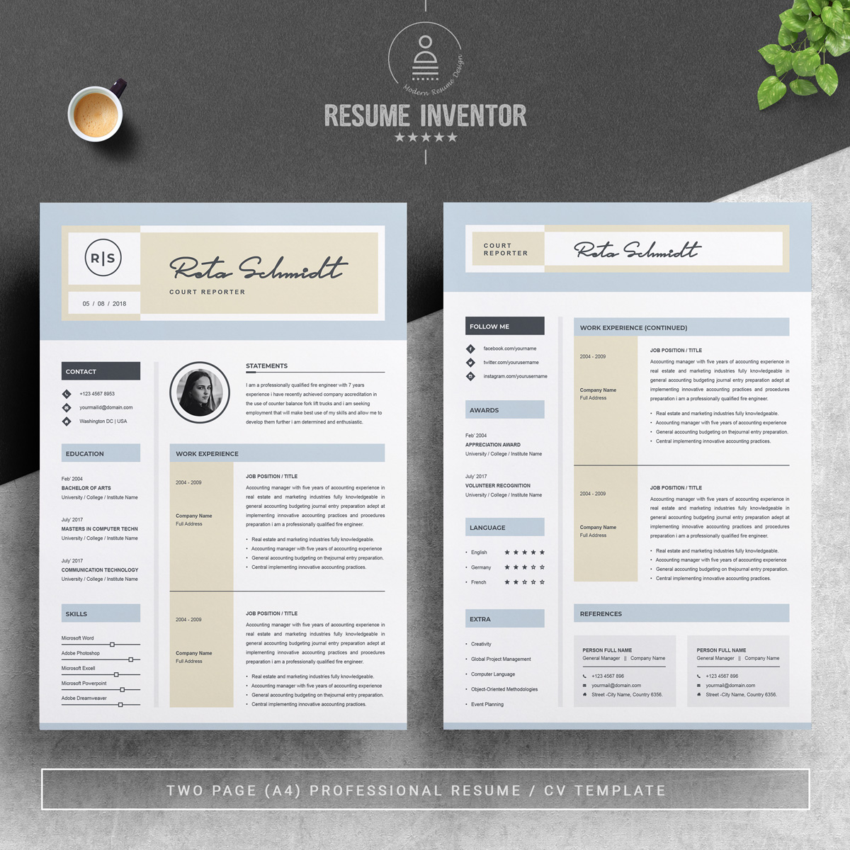 Download Резюме "Rater Resume Template" / Rater Resume Template - Резюме на тему графика resume design writing cover letter instant download for mac cv template infographic minimal swiss clean creative photo photoshop psd word