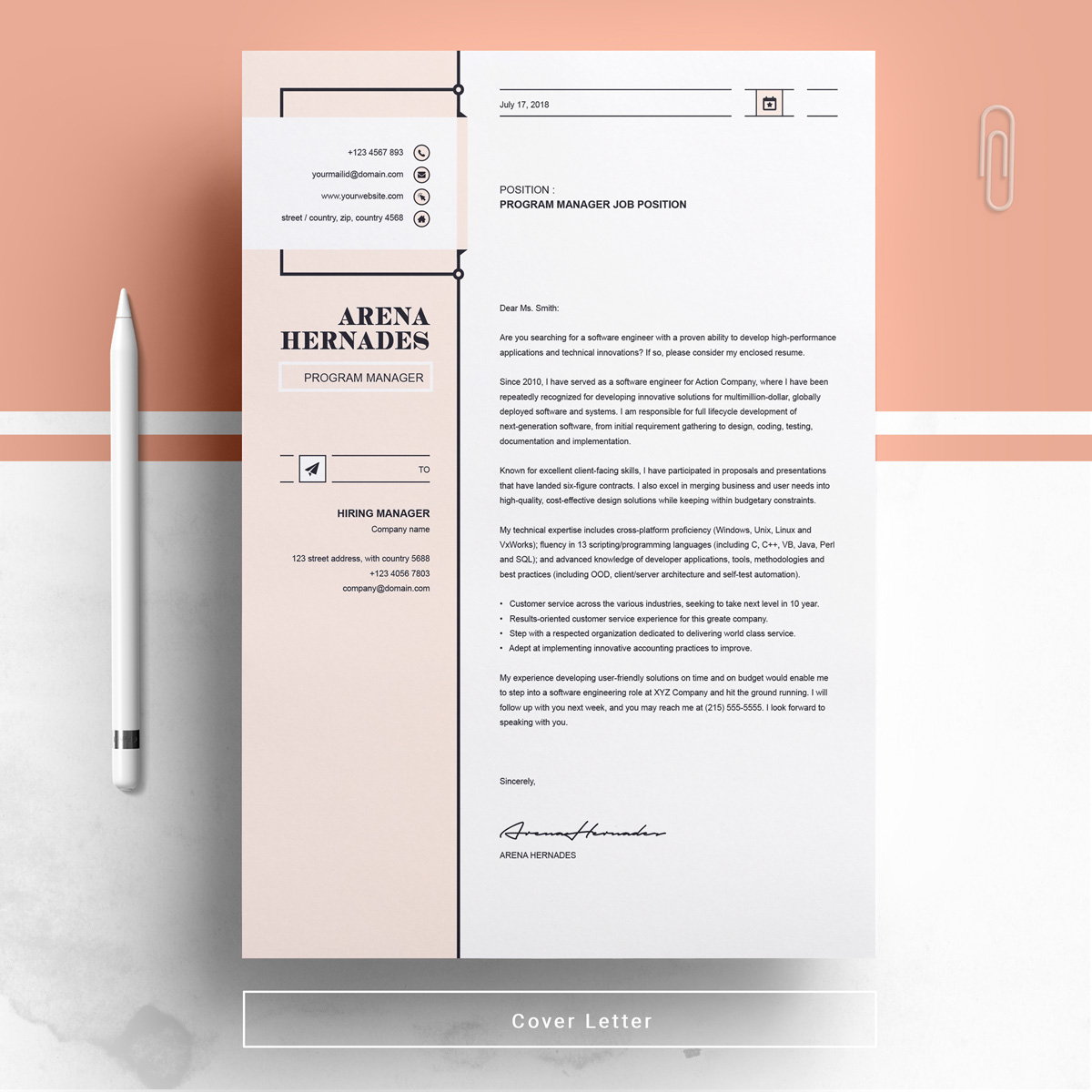 Download Резюме "Arena Resume Template" / Arena Resume Template - Резюме на тему графика resume template black cv and white professional curriculum vitae with photo word free microsoft mac pages photoshop psd illustrator eps