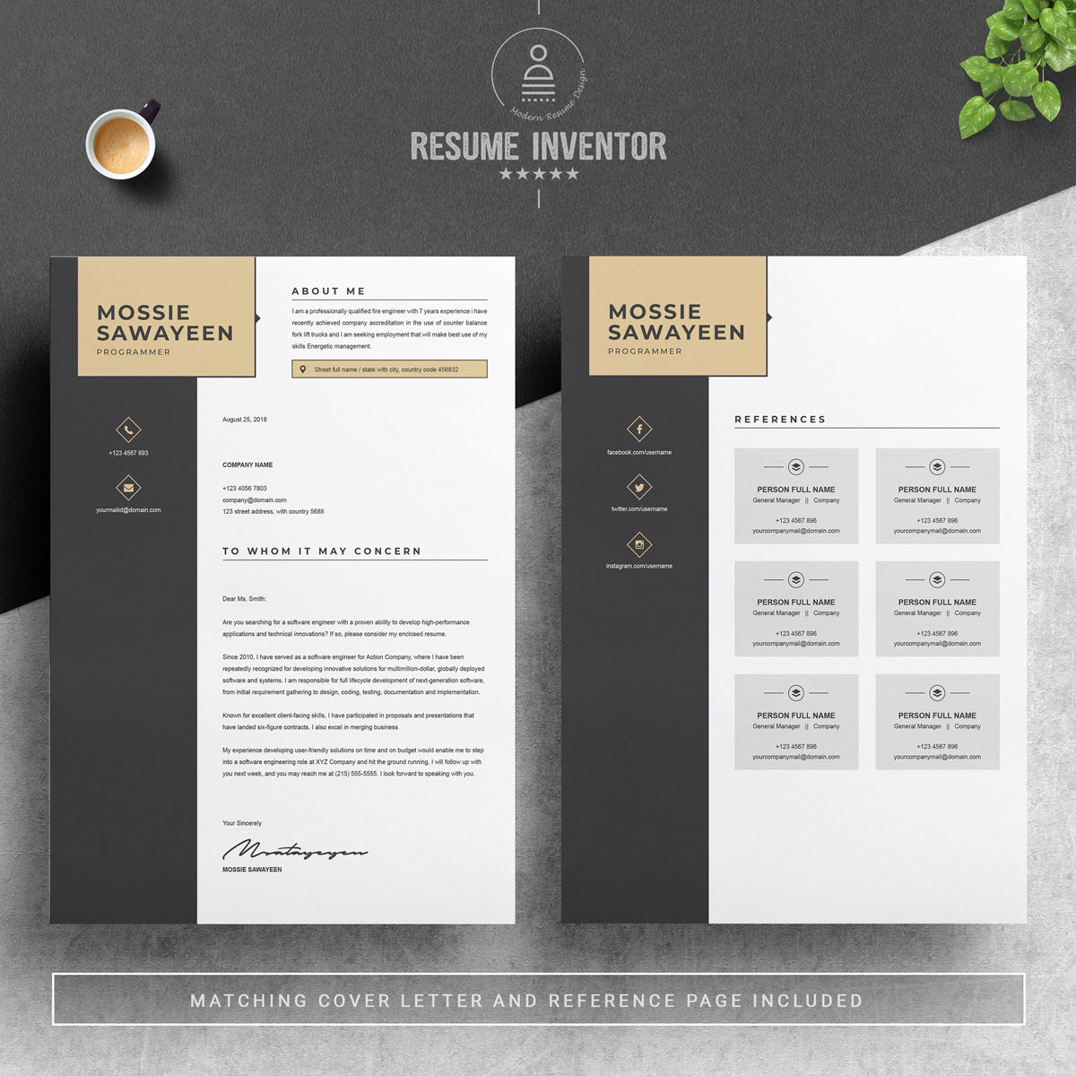 Download Резюме "Mosee Savayeen Resume Template" / Mosee Savayeen Resume Template - Резюме на тему графика resume template black two page free cv professional word for apple pages microsoft mac photoshop psd illustrator eps 1 2