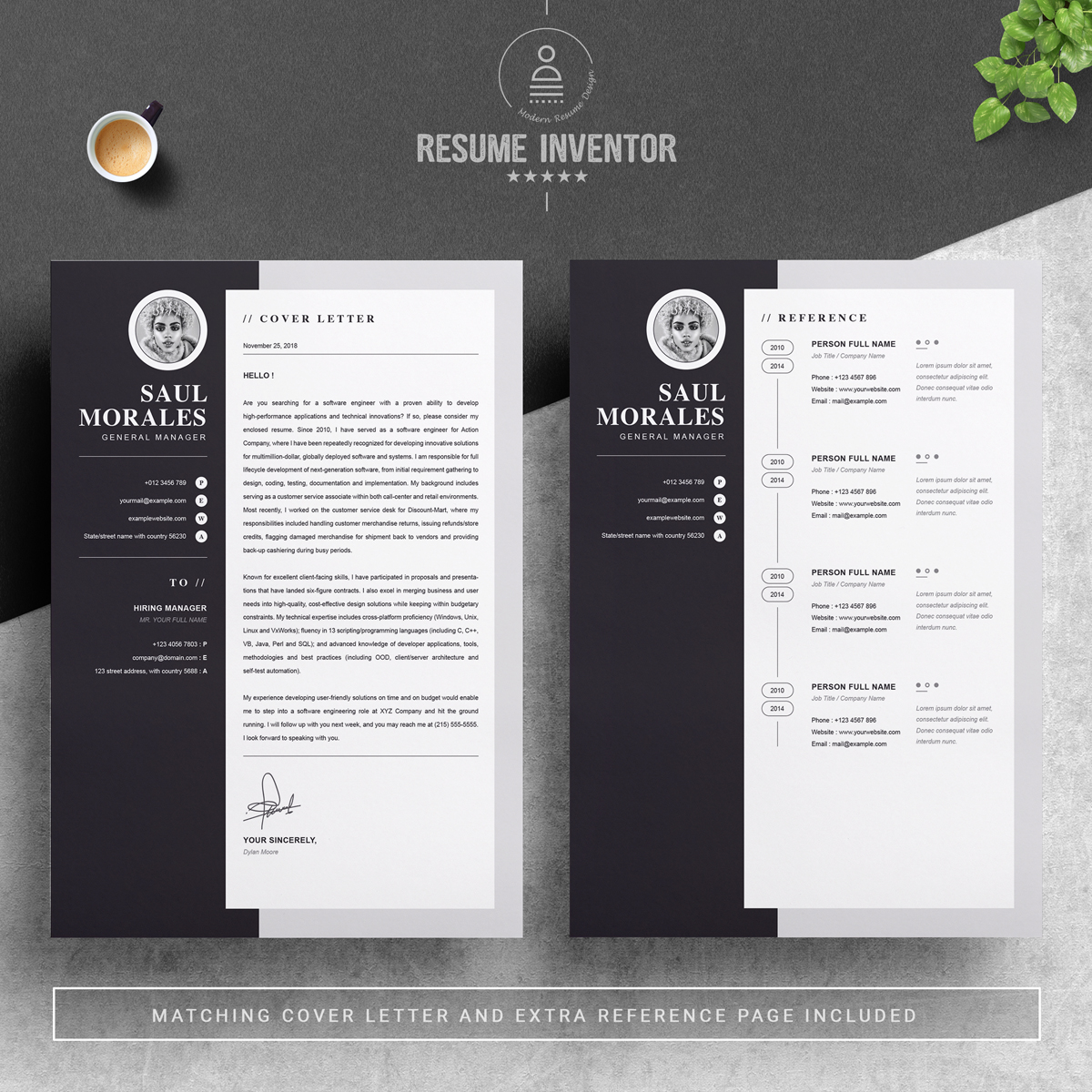 Download Резюме "Morales Resume Template" / Morales Resume Template - Резюме на тему графика 1 page cv resume 2 3 apple clean cover letter curriculum vitae template illustrator eps mac pages microsoft word minimal