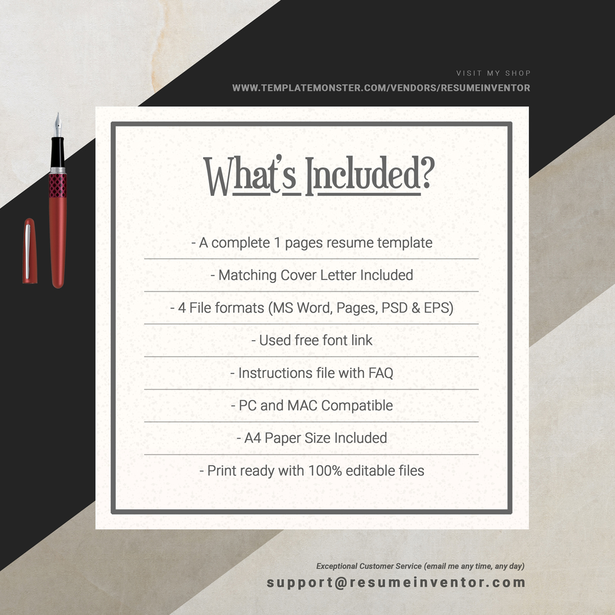 Download Резюме "Jack Resume Template" / Jack Resume Template - Резюме на тему графика 1 page resume 2 clean cv cover letter design template illustrator eps mac pages microsoft word modern photoshop psd professional