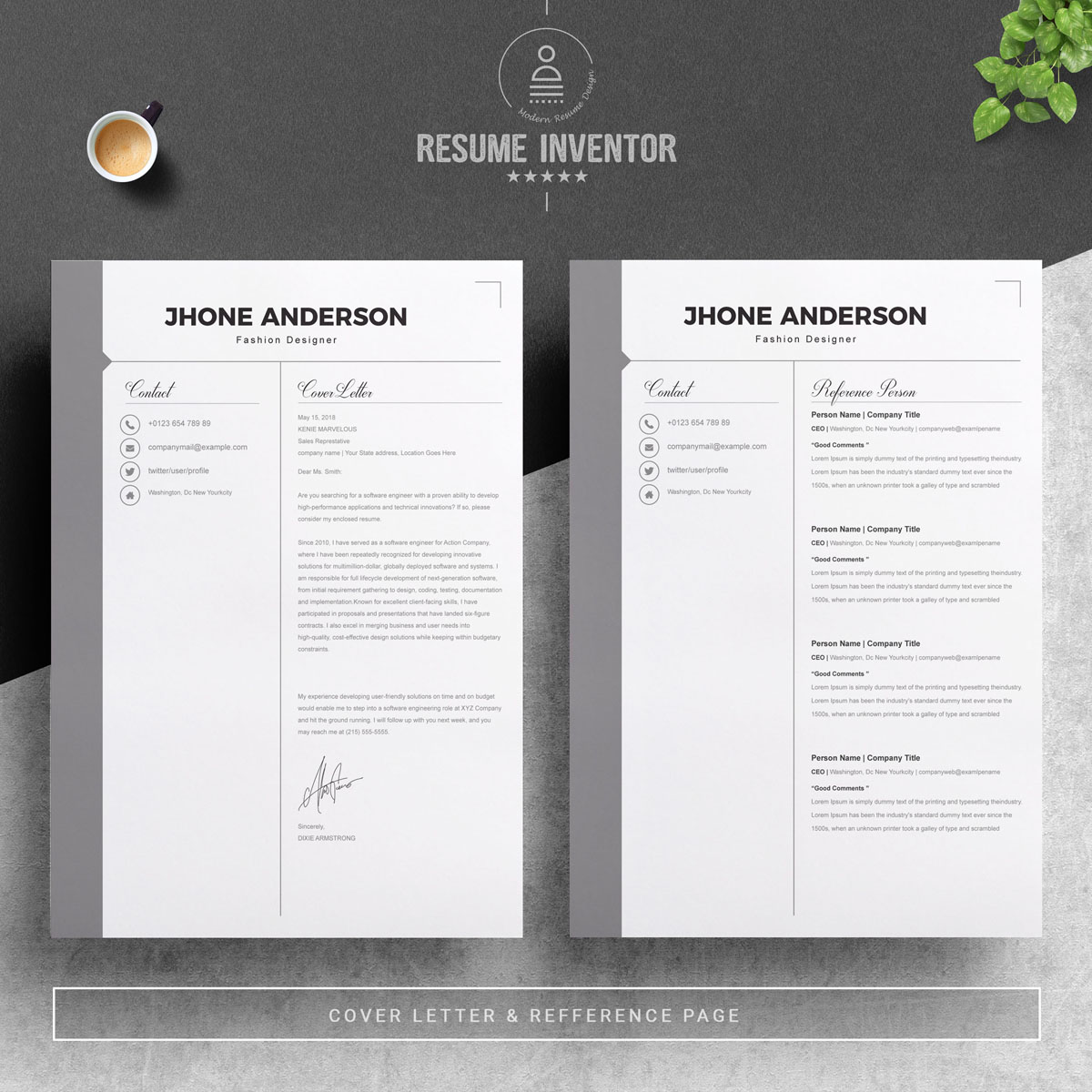 Download Резюме "Jhone Resume Template" / Jhone Resume Template - Резюме на тему графика resume 2 page 3 clean cover letter curriculum vitae illustrator eps mac pages microsoft word minimal resume modern photoshop psd