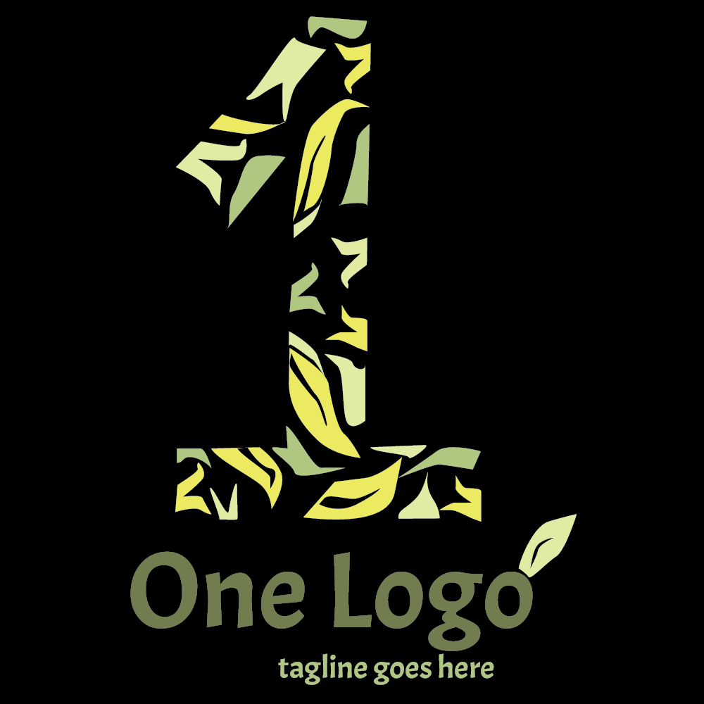 Download Шаблон логотипа "One Logo Template" / One Logo Template - Шаблон логотипа на тему графика one logo template number numbers design