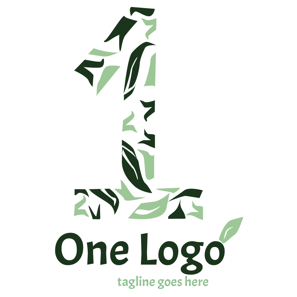 Download Шаблон логотипа "One Logo Template" / One Logo Template - Шаблон логотипа на тему графика one logo template number numbers design