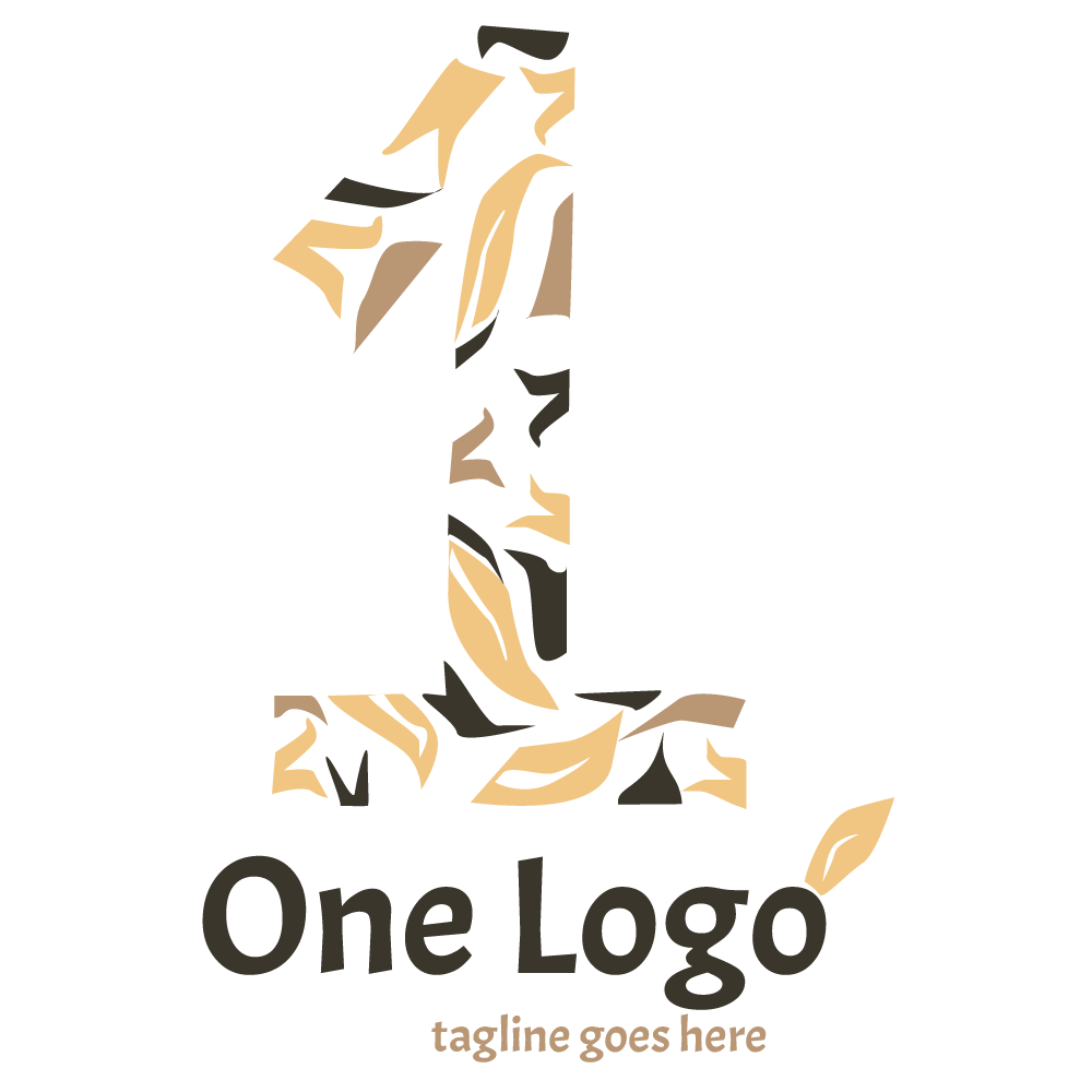 Download Шаблон логотипа "One Logo Template" / One Logo Template - Шаблон логотипа на тему графика one logo template number numbers design