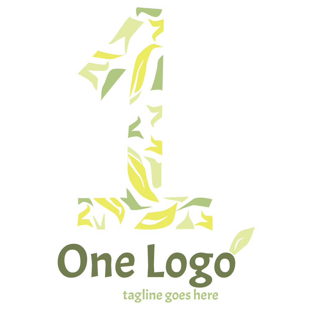 Download Шаблон логотипа "One Logo Template" / One Logo Template - Шаблон логотипа на тему графика one logo template number numbers design