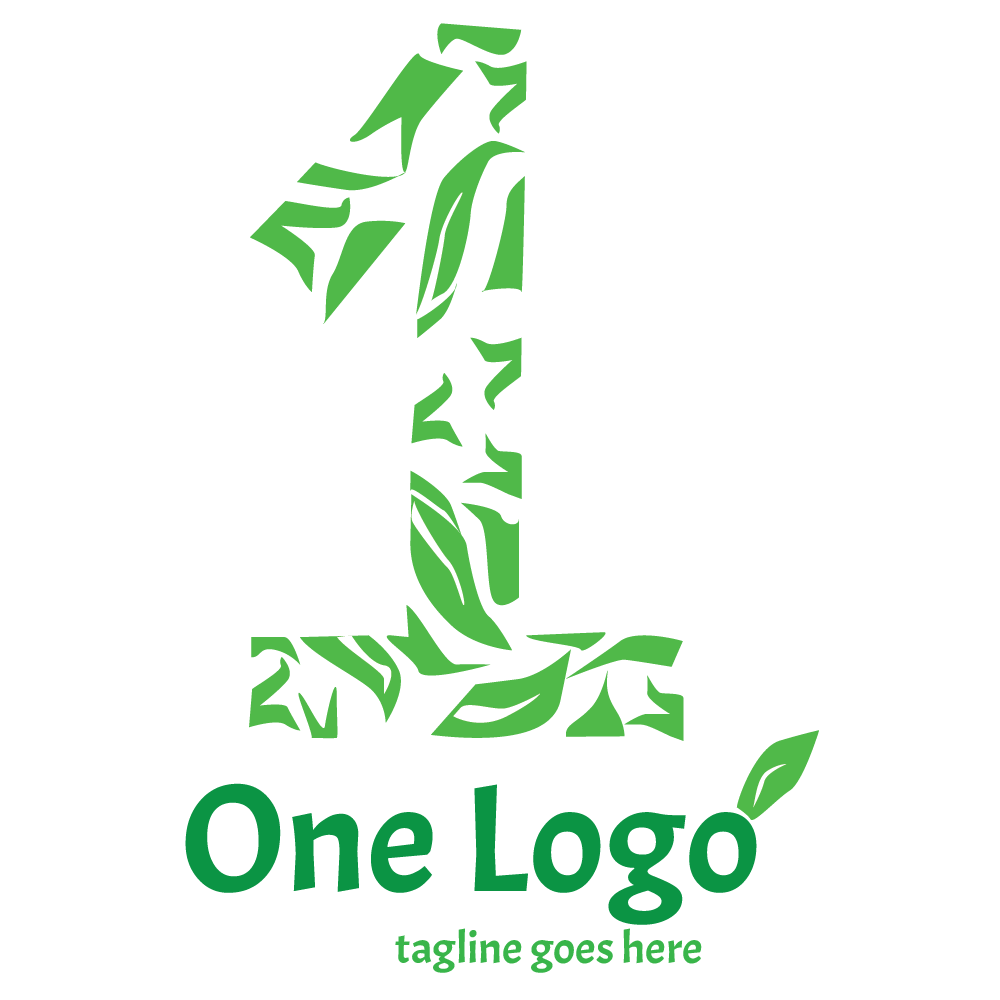 Download Шаблон логотипа "One Logo Template" / One Logo Template - Шаблон логотипа на тему графика one logo template number numbers design