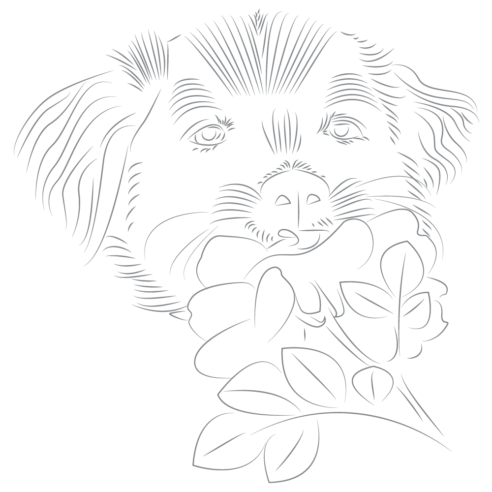 Download Шаблон логотипа "Puppy Logo Template" / Puppy Logo Template - Шаблон логотипа на тему графика puppy logo template dog holding flower mouth