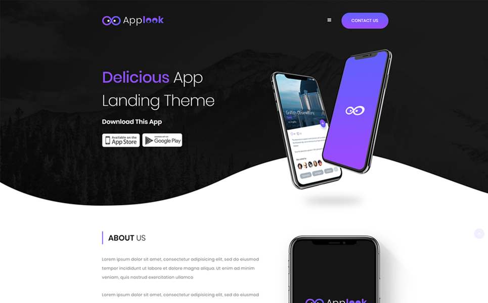 Applook Landingspagina Template