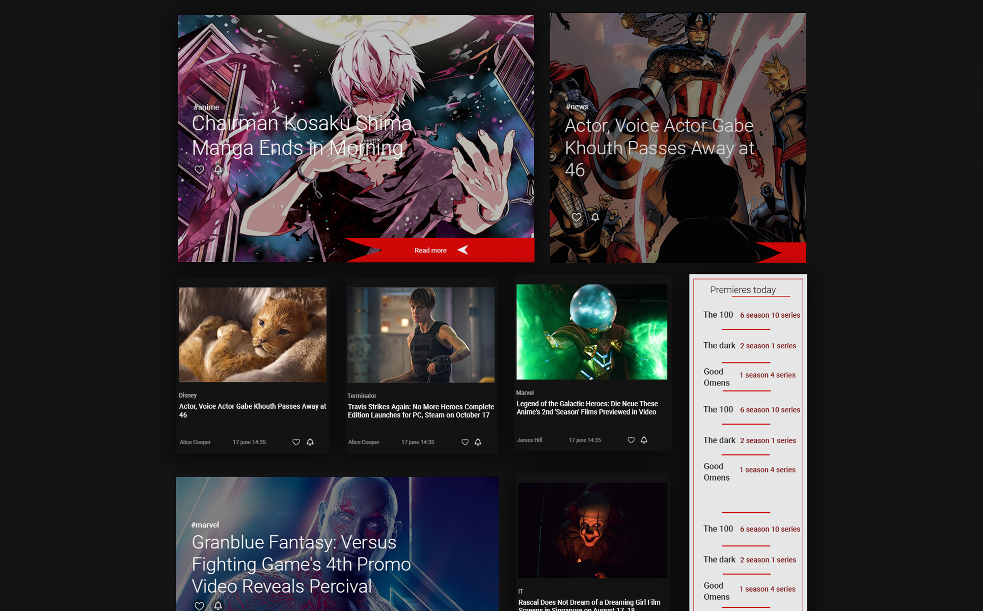 Spoiler PSD Template