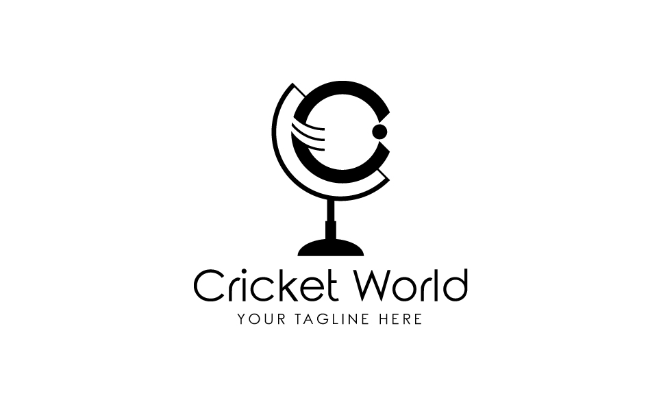 Download Шаблон логотипа "Cricket World Logo Template" / Cricket World Logo Template - Шаблон логотипа на тему графика cricket world cup bat ball t20 win golden stand resumehill logo template adobe vector editable eps designlimb graphiclimb psd club
