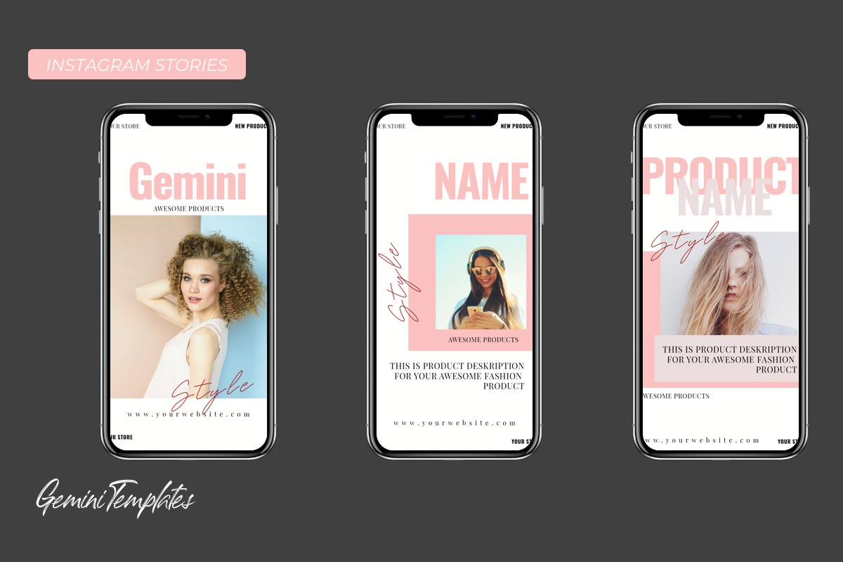 Download Шаблон для соцсетей "Gemini Instagram Stories Social Media Template" / Gemini Instagram Stories Social Media Template - Шаблон для соцсетей на тему графика photoshop stories instagram social media modern elegant minimal startup model templates photos galery shop psd facebook clean timeline