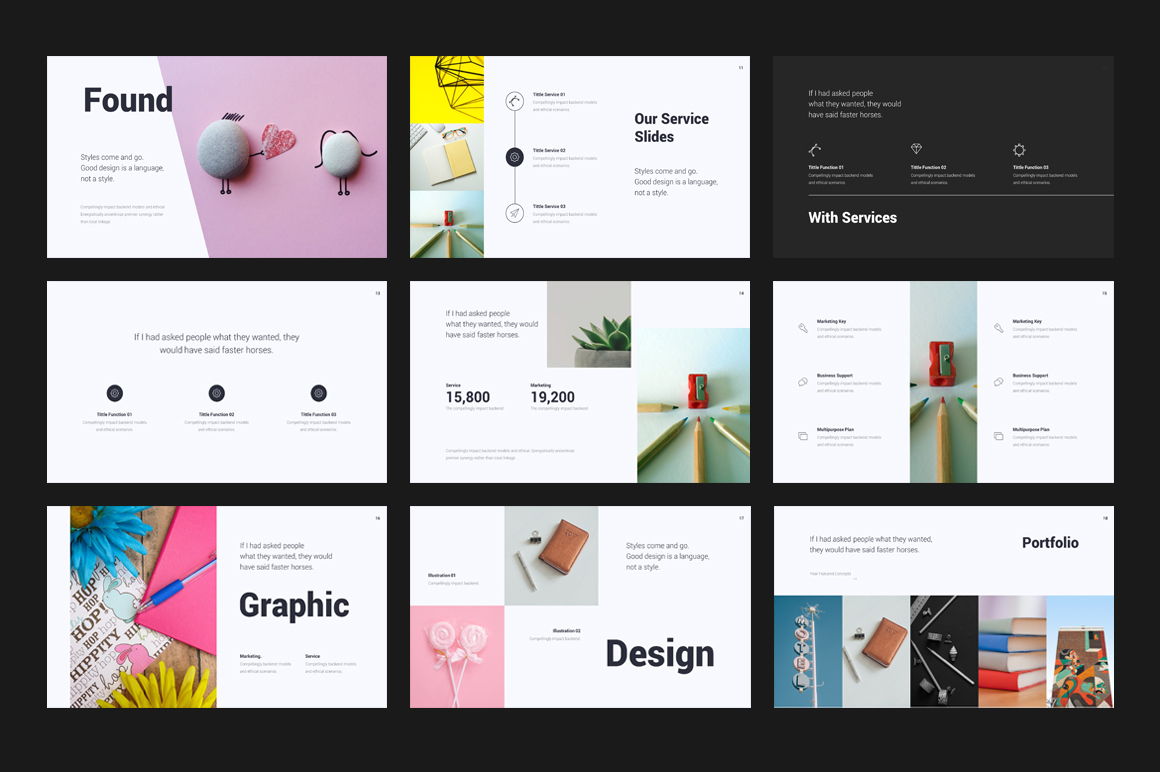 Creative Minimal Presentation PowerPoint Template