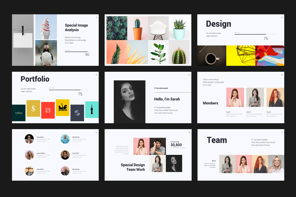 Creative Minimal Presentation PowerPoint Template