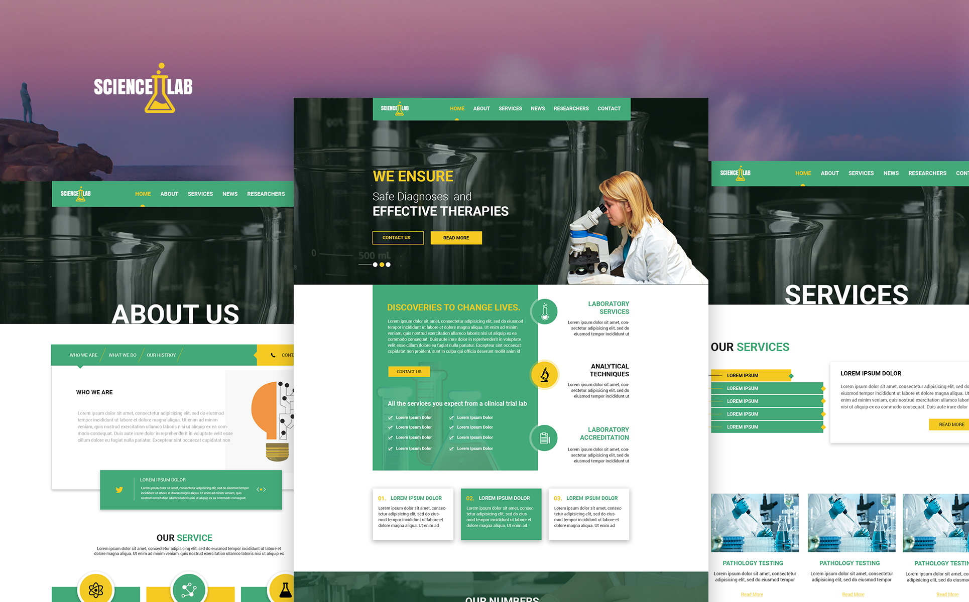 ScienceLab PSD Template