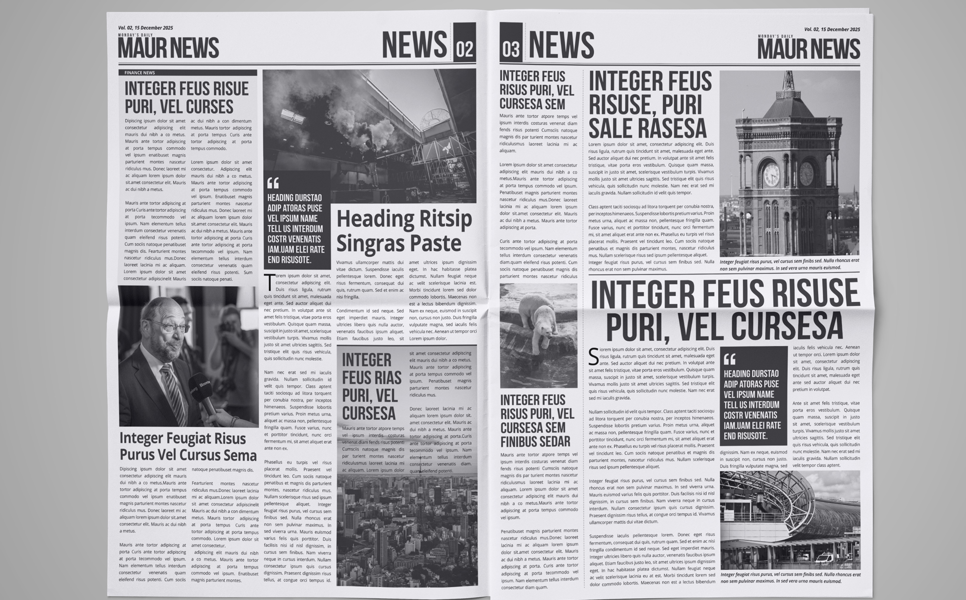 Download Фирменный стиль "Newsvibe - 16 Page Newspaper Design - Corporate Identity Template" / Newsvibe - 16 Page Newspaper Design - Corporate Identity Template - Фирменный стиль на тему графика 16page newspaper newsletter business buy corporate daily weekly education graphic design indesign jurnalist modern monthly bundle small study template youth