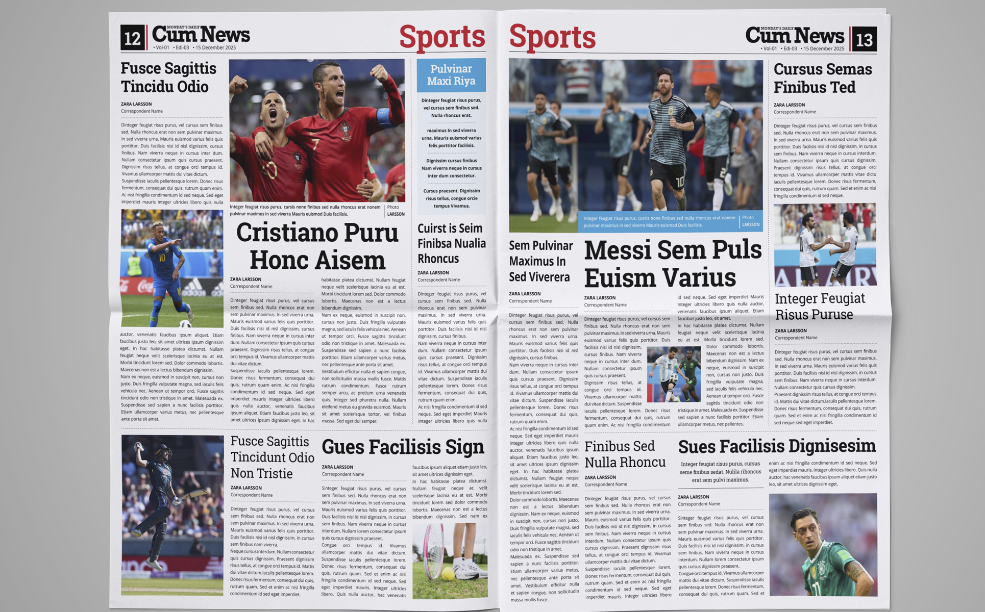 Download Фирменный стиль "Koenews - 20 Page Newspaper Design - Corporate Identity Template" / Koenews - 20 Page Newspaper Design - Corporate Identity Template - Фирменный стиль на тему графика 20page newspaper newsletter business buy corporate daily weekly education graphic design indesign jurnalist modern monthly bundle small study template youth