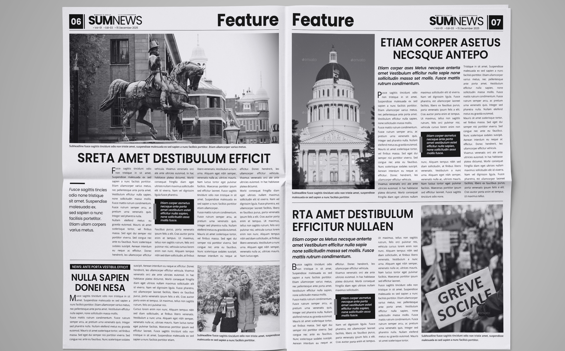 Download Фирменный стиль "Newszilla - 16 Page Newspaper Design - Corporate Identity Template" / Newszilla - 16 Page Newspaper Design - Corporate Identity Template - Фирменный стиль на тему графика 16page newspaper newsletter business buy corporate daily weekly education graphic design indesign jurnalist modern monthly bundle small study template youth