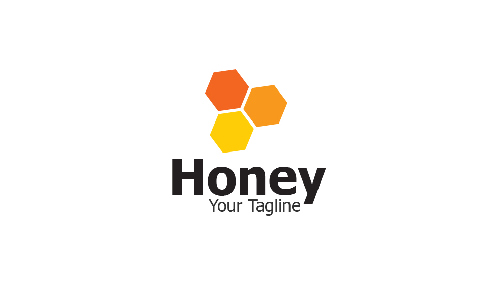 Download Шаблон логотипа "Honey Logo Template" / Honey Logo Template - Шаблон логотипа на тему графика honey logo hee best logos
