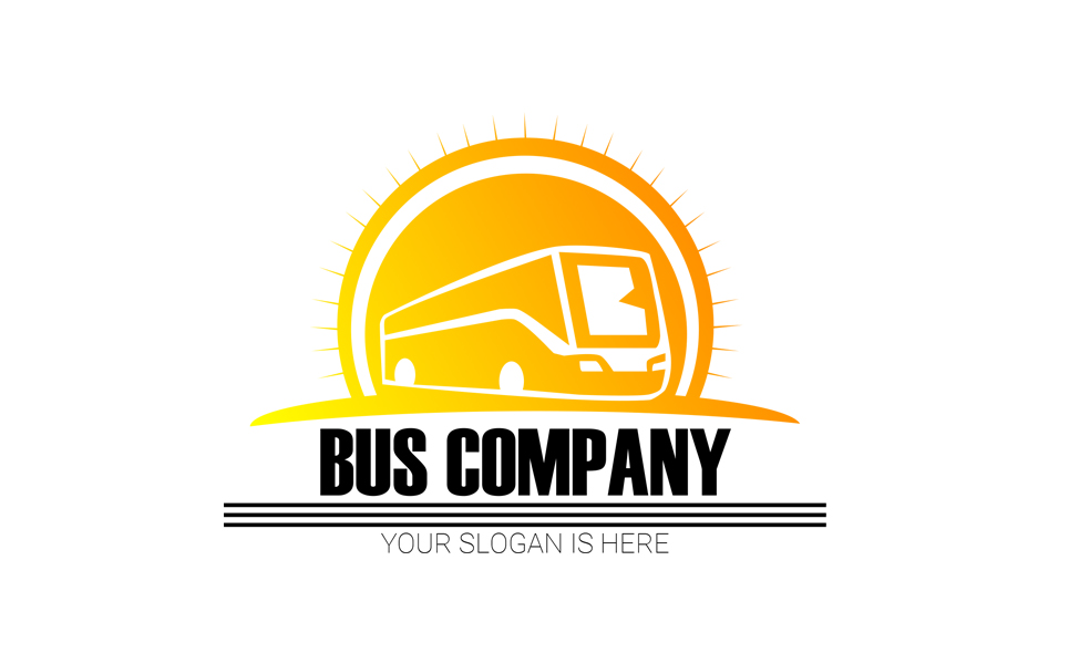 Download Шаблон логотипа "Bus Company Logo Template" / Bus Company Logo Template - Адаптивный Шаблон логотипа на тему графика bus company travel auto car resizable illustrator easy to edit vector ai eps